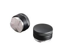 Distribuidor de café de 3 pendientes en ángulo, herramienta niveladora de café expreso y manipulación de palma ajustable(53mm,Stainless steel)