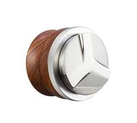 Distribuidor de café de 58 mm, prensador de palma espresso, herramienta niveladora de café de altura ajustable con base de acero inoxidable de tres inclinaciones y mango de nogal, se adapta a