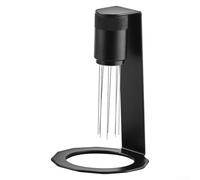 Distribuidor de café de 8 agujas con base para una distribución uniforme del suelo y romper grumos, compatible con máquinas de espresso y preparación manual de café