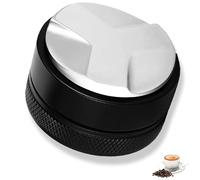 Distribuidor de Café, Herramienta para Nivelar el Café Molido, Acero Inoxidable 304 Nivelador 58 mm, Distribuidor Horizontal, Regulable en Altura, Distribuidor Espresso, Accesorios Barista, Negro