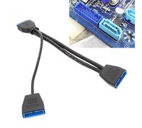 - Distribuidor de concentrador interno USB 3.0 - Placa base de ordenador interna divisor de 19/20 pines - Conectores de audio para cámaras fotográficas, computadoras portátiles, impresoras