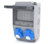 Distribuidor de corriente de obra 6NO 2x230V sin medidor de electricidad LS/FI/MID