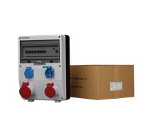 Distribuidor de corriente ECO-S/FI 1x32A 1x16A 2x230V franz/belg sistema Dokt...