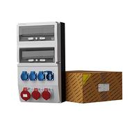 Distribuidor de corriente eXT con 4 enchufes de 230 V 1 x 32 A 2 x 16 A CEE Mennekes Doktorvolt