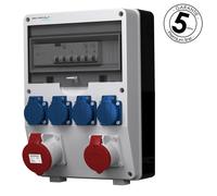 Distribuidor de corriente pTD-S/FI 32A 16A 4x230V SIEMENS y MENNEKES Doctorvo...