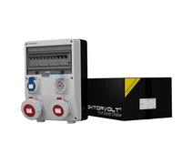Distribuidor de energía de construcción TD-S/FI 32A 16A 2x230V IP65...