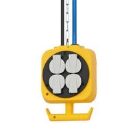 Distribuidor de energía eléctrica y neumática 2 tomas de aire y 4 tomas de corriente Schuko