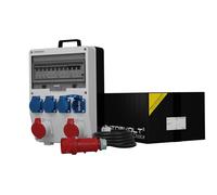 Distribuidor de energía para construcción TD-S/FI 2x16A 4x230V cable de...