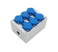 Distribuidor de energía para interiores y exteriores, 220 V, 10 A, montado en la pared, caja de enchufe industrial impermeable, resistente al agua, caja de enchufe industrial