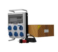 Distribuidor de corriente portátil TD-S/FI 6 x 230 V Mennekes Tomas Schuko Distribuidor de corriente con cable Doktorvolt® 9351