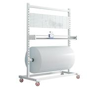 Distribuidor de envases de Burbujas, Dispensador de Envoltura for Piso, Multicolor, Varios tamaños(White,47.2 x 23.6 x 63in)