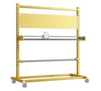 Distribuidor de envases de Burbujas, Estante del Almacenamiento del Rollo de Tela con Cortador en Dorado y Blanco for 100-160 cm de Ancho(Gold,Internal Width 160 cm)