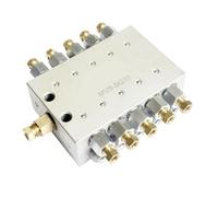 Distribuidor de grasa de resistencia de bloque alimentador progresivo, 2-16 salidas, válvula separadora de lubricación, divisor de lubricante, 1 Uds.(12 oulets,Inlet 6mm Outlet6mm)