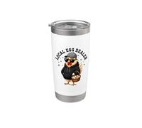 Distribuidor de huevos Gafas de sol de pollo divertidas Vaso térmico de acero inoxidable de doble pared