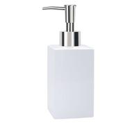 Distribuidor de jabon spirella "quadro" de porcelana en color blanco 17,5 x 7,5 x 6,5 cm