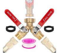 Distribuidor de manguera de jardín | Distribuidor de grifo de 2 vías - Adaptador con flujo completo para riego jardín terraza