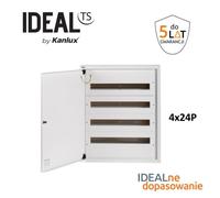 Distribuidor de módulos metal 4x24 sobre encimera IDEAL TS 32638