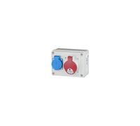 Distribuidor de pared 32 A CEE 230 V distribuidor de corriente para construcción de 5 polos