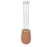 Distribuidor de Polvo de Café Aguja, Dispensador y Revolvedor con Mango de Madera, 13,3 cm - Mango Ergonómico, Material Seguro, Para Preparar Café Uniforme (Clima)