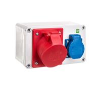 Distribuidor de potencia RS 2P+Z, 3P+N+Z 16A empotrado 6202-00