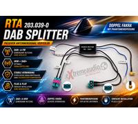 Distribuidor de señal de antena pasiva Fakra > Fakra AM/FM y DAB+ con...
