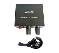 Distribuidor de señal de sonido de 2 canales, 1 entrada y 2 salidas, placa amplificadora de auriculares, distribución auditiva extendida