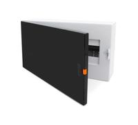 Distribuidor de superficie con 18 compartimentos. Ideal para organizar y gestionar conexiones eléctricas de manera eficiente. Diseño moderno que se adapta a diversos espacios.