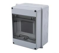 Distribuidor de superficie IP65 resistente al agua, 1 fila, 5 módulos, caja de fusibles ABS, para exteriores, jardín, garaje, taller, distribuidor de corriente, 160 x 120 x 93 mm