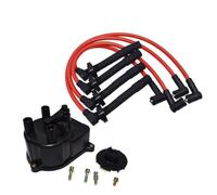 Distribuidor electrónico Tapa del distribuidor de encendido, motor, cables o arnés de conector, compatible con Honda Civic 1.5L 1.6L 1992-1995, motor D15 D16(Kit 003 1992-1995)