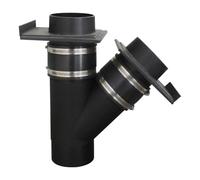 Distribuidor en y con compuerta guillotina aspiracion carpinteria racor y para extractor colector polvo serrin virutas madera