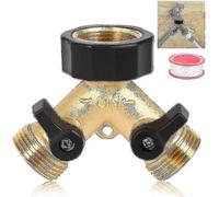 Distribuidor en Y de doble grifo para circuito de riego de lavadora