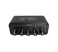 Distribuidor estéreo de 5 canales o Mezclador 1 entrada 5 salidas Divisor RCA compatible con amplificador de potencia activo o