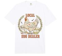 Distribuidor Local de Huevos Chicken Funny Farm Comfort Colors Adult Heavyweight T-Shirt