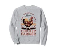 Distribuidor local de huevos Granjero de pollos Granja avícola Huevos frescos Sudadera