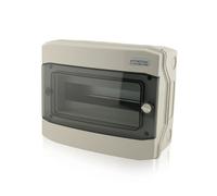 Distribuidor montado en superficie 1 fila 12 módulos IP65 exterior e interior