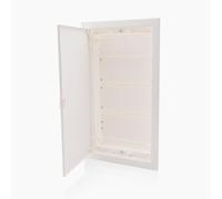 Intratec distribuidor de comunicación empotrado, IP40 - Distribuidor multimedia para hogar completamente conectado, serie DIXBOX-XT, armario para sistemas multimedia, 592 x 346 x 92 mm, blanco