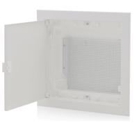 Intratec distribuidor de comunicación empotrado, IP40 - Distribuidor multimedia para hogar completamente conectado, serie DIXBOX-XT, armario para sistemas multimedia, 317 x 346 x 92 mm, blanco