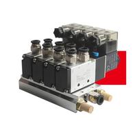 Distribuidor neumático de inversión de cilindro de isla de grupo de solenoides 5/2 de valor múltiple 4v210-08(3 Combinations,DC24V 6mm tube)