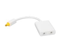 Distribuidor óptico SPDIF para gestión de señales de audio, divisor de audio óptico con conectores metálicos y cable flexible, adaptador divisor