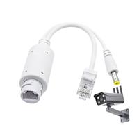 Distribuidor PoE para cámara, Divisor PoE Exterior, Adaptador PoE Impermeable de 48 V a 12 V, Accesorios de de Control de Acceso, Separador PoE para cámara de Seguridad para Centro Comercial