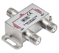 Distribuidor Repartidor Splitter 2 vias TV-SAT, 5-2450MHz