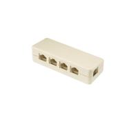 Distribuidor telefónico modular cat.5e 1 entrada + 4 salidas electro