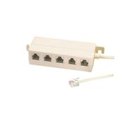 Distribuidor telefónico modular de 6 posiciones 4 contactos electro d