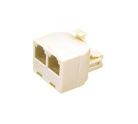 Distribuidor telefónico modular doble 8 posiciones 8 contactos electr
