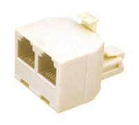 Distribuidor telefónico modular doble de 4 contactos electro dh 39.01