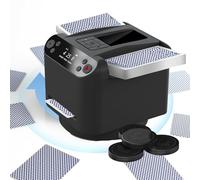 Distribuidor y barajador automático de cartas Máquina de reparto de cartas giratoria de 360° con 4 botones de repartidor inalámbricos, máquina barajadora de cartas recargable para UNO, Blackjack