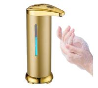 Distributeur automatique de savon sans contact, capteur électrique, fonctionne avec des piles, en acier inoxydable, en nylon, pompe hygiénique rechargeable, sans contact, cuisine, salle de bain, compt