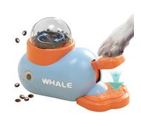 Distributeur de friandises pour chien avec bouton - Jouet de distribution cognitive | Outil d'alimentation anti-avalement pour chiots pour l'enrichissement, puzzle d'entraînement physique stimulant me