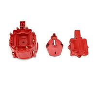 Distributor Cap Rotor Replacement for V8 Engines Red ABS Easy