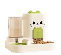 Distributore Automatico Cibo Gatti, Distributore automatico di cibo per cani e cani, Dosatore di cibo e acqua per animali domestici per Gatti, gattini, cani di Piccola Taglia e cuccioli (Green)